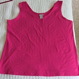 Chico's Fuchsia Sleeveless Tank Top
